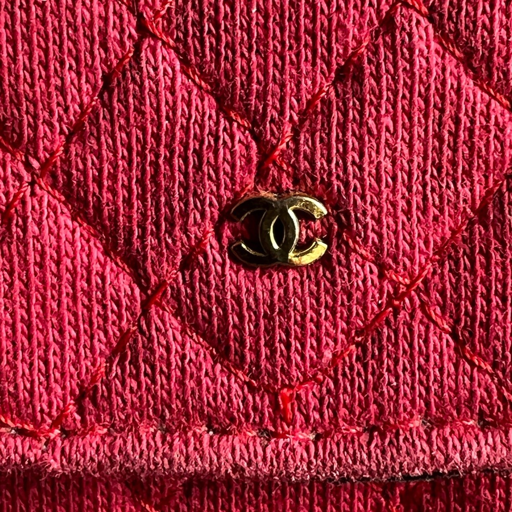Chanel Vintage 1990 Red CC Mini Bag on Chain - Picture 5 of 10